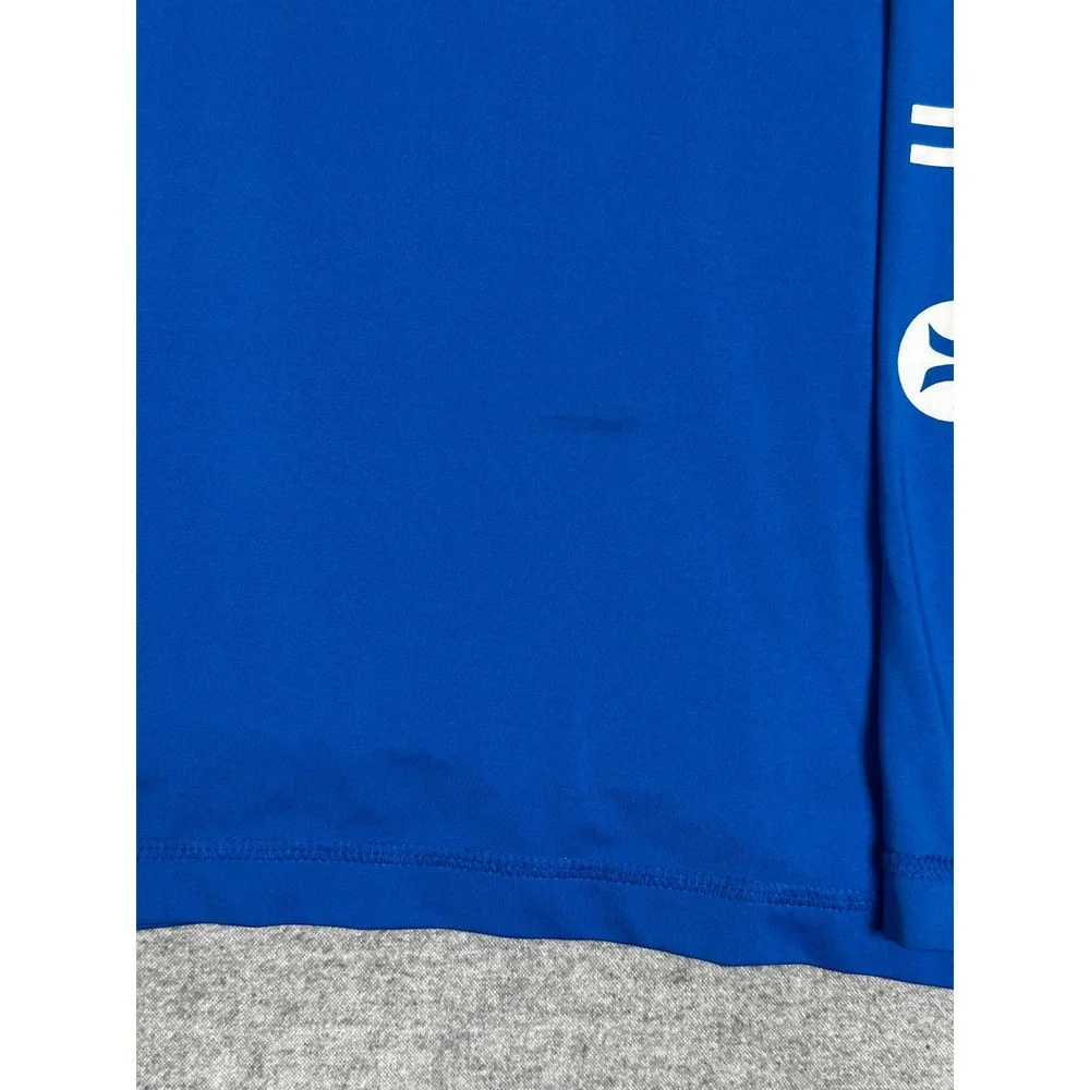 Hurley Rash Guard Swim Shirt Mens M Blue Long Sleeve Logo Sun Protection